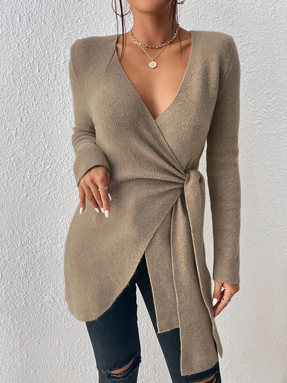 Unity Wrap Knot Side Sweater