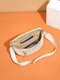 Woven Strap Chest Bag With Wide Shoulder Strap