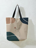 Oversized Figure Graphic Shopper Bag