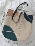 Oversized Figure Graphic Shopper Bag