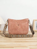 Pink Strap Crossbody Vegan Leather Bag (Copy)