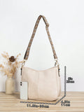 Cream Strap Crossbody Vegan Leather Bag (Copy) (Copy)