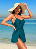 Twist Front One Piece Swimsuit