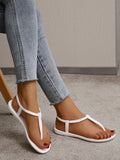 White Comfortable & Soft Flat Sandals