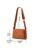 Brown Leather Wallet Shoulder Bag