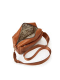 Brown Leather Wallet Shoulder Bag