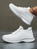 White Solid Color Breathable Casual Shoes