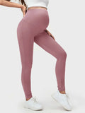 Wide Waistband Solid Leggings