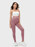 Wide Waistband Solid Leggings