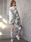 Tie Dye Drawstring Hoodie & Leggings