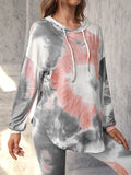 Tie Dye Drawstring Hoodie & Leggings