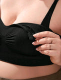 Black Wireless Nursing Bra