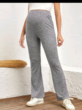 Maternity Marled Knit Flare Leg Pants