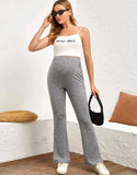 Maternity Marled Knit Flare Leg Pants